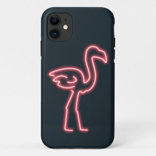 ネオンピンクのフラミンゴ iPhone 11 ケース