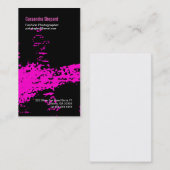 ネオンピンクのペンキの名刺 名刺 (正面/裏面)