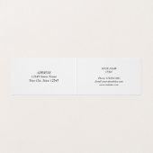 ネオンピンクのモノグラムロゴ折り畳み名刺プリント 名刺 (内部フラット)