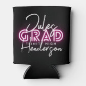 ネオンピンクのライトクラス24卒業パーティー 缶クーラー (正面)