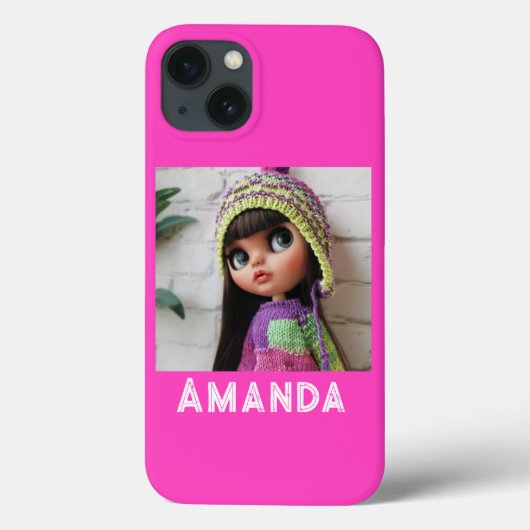 ネオンピンクの引き紐 Case-Mate iPhoneケース (裏面)