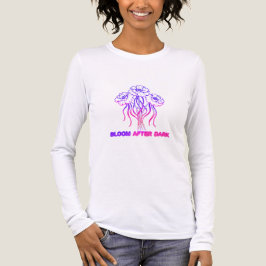 ネオンピンクの花柄 - アートトリブレンドTシャツ トライブレンドTシャツ