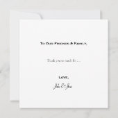 ネオンピンクはっきりしたサンキューカード サンキューカード (裏面)