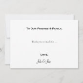 ネオンピンクはっきりした文字、サンキューカード サンキューカード (裏面)