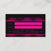 ネオンピンクアポイントメントカード 予約カード (裏面)