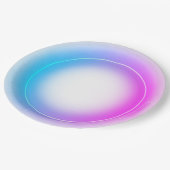 ネオンピンクエレガントレトロブラックスウィート16誕生日 ペーパープレート (アングル)