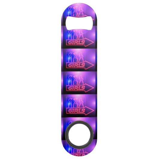 ネオンピンクガールズサインThunder_Cove スピード栓抜き (正面)