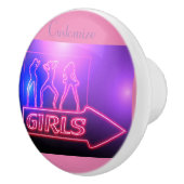 ネオンピンクガールズサインThunder_Cove セラミックノブ (右)