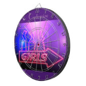 ネオンピンクガールズサインThunder_Cove ダーツボード (正面右)