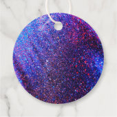 ネオンピンクガールズローラースケートで滑るパーティーありがとう フェイバータグ (裏面)