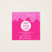 ネオンピンクグリッタードリップスタッドイヤリングディスプレイ (裏面)