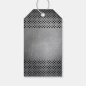 ネオンピンクグローインダークパーティーフェイバーラベル ギフトタグ (裏面)