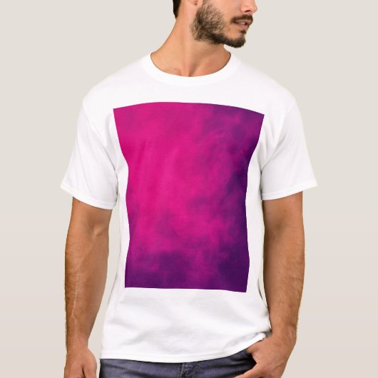 ネオンピンクスモークメンズカスタムのTシャツ Tシャツ (正面)