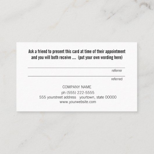 ネオンピンクティール（緑がかった色）イエロー爪、 ネイルロイヤリティ 紹介カード (裏面)