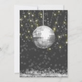 ネオンピンクディスコ誕生日パーティー 招待状 (裏面)