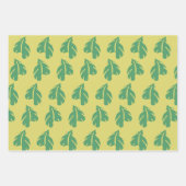 ネオンピンクフラミンゴ熱帯性 ラッピングペーパーシート (正面3)