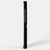 ネオンピンクブルーハートバレンタインデーマグ SAMSUNG GALAXYケース (右側面)