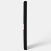 ネオンピンクブルーハートバレンタインデーマグ SAMSUNG GALAXYケース (左側面)