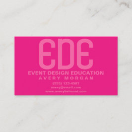 ネオンピンクミニマル 名刺