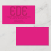ネオンピンクミニマル 名刺 (正面/裏面)