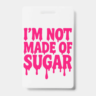 ネオンピンク垂直バッジIDラベル – カスタマイズ可能 バッジ