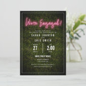 ネオンピンク婚約 招待状 (スタンド正面)