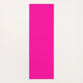 ネオンピンク無地のカラー名前をカスタムする ヨガマット (裏面)