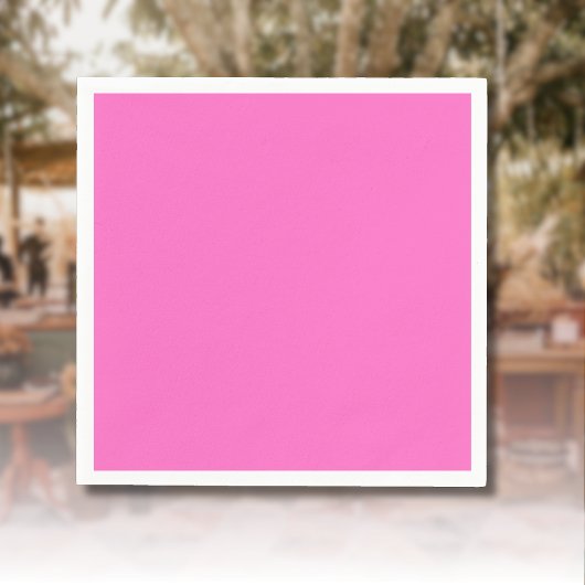 ネオンピンク無地の色 |クラシック スタンダードカクテルナプキン