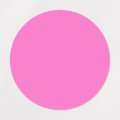 ネオンピンク無地の色 |クラシック ラベル (デザイン2)