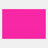 ネオンピンク無地の色 ラッピングペーパーシート (正面3)