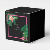 ネオンピンク熱帯レトロボタニカル結婚ズ フェイバーボックス (正面サイド)