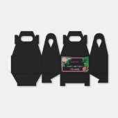 ネオンピンク熱帯植物学誕生会 フェイバーボックス (折り畳みなし)