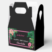 ネオンピンク熱帯植物学誕生会 フェイバーボックス (オープン)