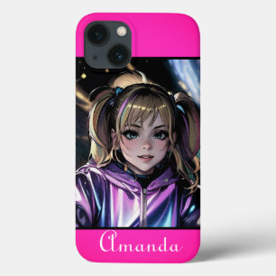 ネオンピンク, ネオン, 明るい, 明るいピンク, ピンク, ジューシー iPhone 13ケース