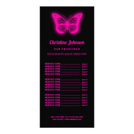 ネオンピンク・バタフライ・ロゴの価格リスト ラックカード