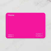 ネオンピンク – ミニマル 名刺 (正面)