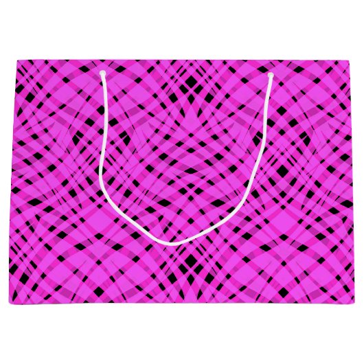 ネオンピンク ラージペーパーバッグ (正面)