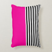 ネオンピンク(白黒ストライプ) アクセントクッション (正面(垂直))