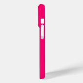 ネオンピンクiPhone 15 Proケース – カスタマイズ可能 Case-Mate iPhoneケース (裏面 / 左)