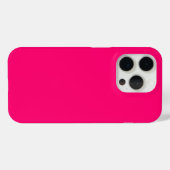 ネオンピンクiPhone 15 Proケース – カスタマイズ可能 Case-Mate iPhoneケース (裏面 (横))