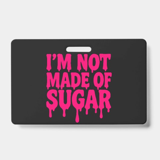 ネオンピンドリップバッジ（黒） – カスタマイズ可能 バッジ (正面)