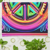 ネオンピースマンダラ キッチンタオル (折り畳み)