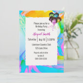 ネオンピープルバルーン バースデーパーティー 招待状 (スタンド正面)