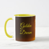 ネオンファッションの輝きを持つ日に照らされた体女性 マグカップ (左)