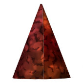 ネオンファンキーこうもり不気味ハッピーハローウィン紙ハット パーティーハット (裏面)