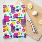 ネオンファンキーキッチン |名前の追加 キッチンタオル (四つ折り)