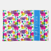 ネオンファンキーキッチン |名前の追加 キッチンタオル (横)