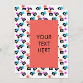 ネオンファンキーフラッシュバーストカメラパターンカ空白のード シーズンカード (正面/裏面)