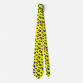 ネオンファンキーレインボーブロックパターン ネクタイ (正面)