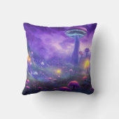 ネオンファンタジーキノコ装飾用クッション クッション (裏面)